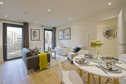 One-Bedroom Apartment with 2 Beds, Living Room & Kitchen